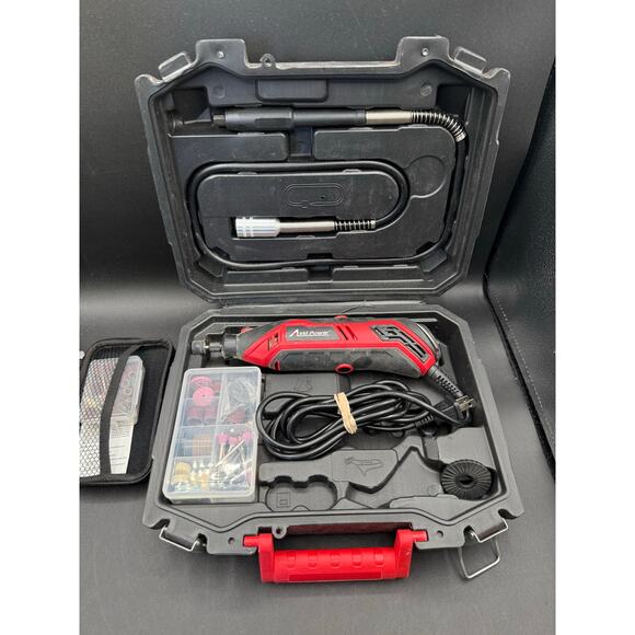 AVID POWER Rotary Tool Kit w/ Flex Shaft, 6 Speeds, 107 Accs & Case - Picture 2 of 8